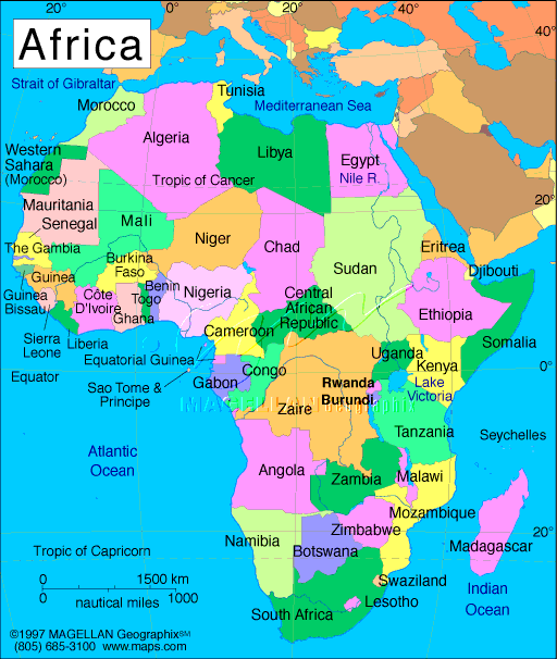 swaziland carte afrique
